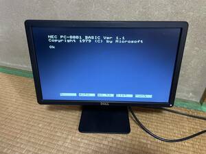 [ retro PC correspondence ]DELL 18.5 -inch wide liquid crystal monitor (PC8001/MSX2.15khz display verification settled )