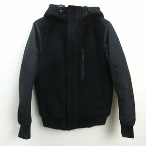 D■グローバルワーク/GLOBRLWORK 中綿入りブルゾン JKT/フーディー【M】黒/MENS/44【中古】