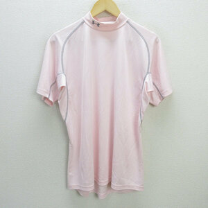 G ■ Under Armour/Under Armour Mock Sheam Рубашка/Внутренняя рубашка [MD] Pink/Men's/78 [Используется] ■