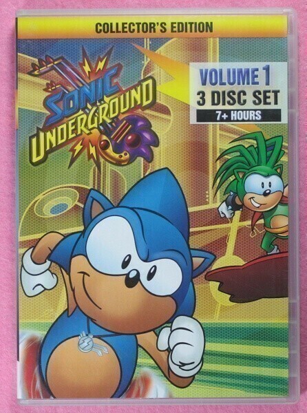 3枚組み 正規品 US版 北米版 リージョン1 ソニック SONIC UNDERGROUND COLLECTOR'S EDITION 843501001851 DVDカタログ付き