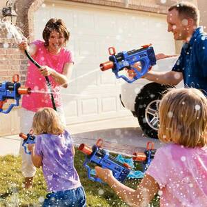  электрический водный пистолет электрический вода gun голубой цвет супер мощный . растояние аккумулятор привод .. утечка предотвращение вода . битва семья Event Pooh рубин chi морская вода . party 