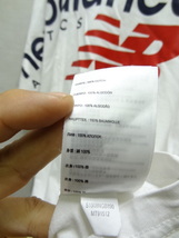 全国送料無料 ニューバランス new balance メンズ 綿100％素材 超BIGロゴプリント 半袖 白Tシャツ US L(180/100A) JP XL_画像8