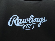 全国送料無料 ローリングス Rawlings 子供キッズ男の子 ポリエステル100% 野球等スポーツ 黒色 半袖 スポーツ トレーニング Tシャツ 160_画像8