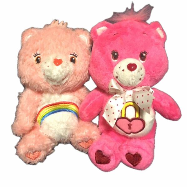 ケアベアCare bears小さめキャラクターぬいぐるみ2体セット売りまとめ売り