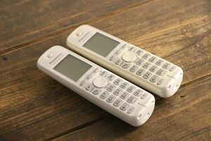  Junk Panasonic Panasonic telephone vessel cordless handset body only 2 point KX-FKD503-W cordless handset extension 