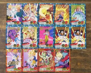 ドラゴンボール GT スーパーバトル カードダス まとめ 14枚 バンダイ 1996 1997 悟飯＆悟天 孫悟空 ベジータ 超17号 超サイヤ人3 他