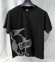 未使用 LB×CHUMS チャムス メンズ 半袖 Tシャツ Lサイズ ブラック CH01-2426-K001 ワークアウトドライ 送料370円_画像2