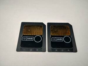 2 pieces set 64MB HAGIWARA SYS-COM Smart Media SM card format ending memory card SMART MEDIA