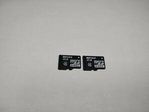 2 шт. комплект 4GB BUFFALO microSDHC карта формат завершено microSD карта карта памяти 