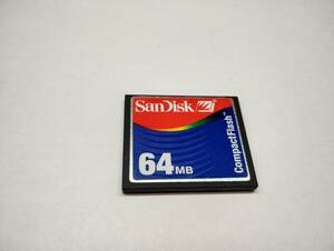 64MB mega bite SanDisk CF card format ending memory card CompactFlash card 