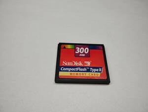 TYPEⅡ fat type 300MB mega bite SanDisk CF card format ending memory card CompactFlash card 