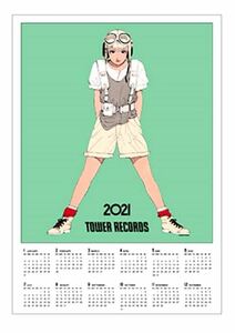 江口寿史 × TOWER RECORDS B2 サイズ ポスター カレンダー 2021 / ストップひばりくん 80s タワレコ