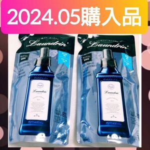 【２袋セット(^^)♪】柔軟剤 詰め替え ブルー66 ランドリン Laundrin' 480mL