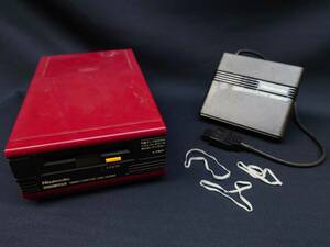 任天堂 ファミリーコンピュータ ディスクドライブ + RAMアダプタ + 修理用ベルト / Nintendo Family Computer Disk System