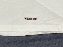 デッド 90s ワイルドターキー WILD TURKEY FRUIT OF THE LOOM L Tシャツ 白 企業 _画像6