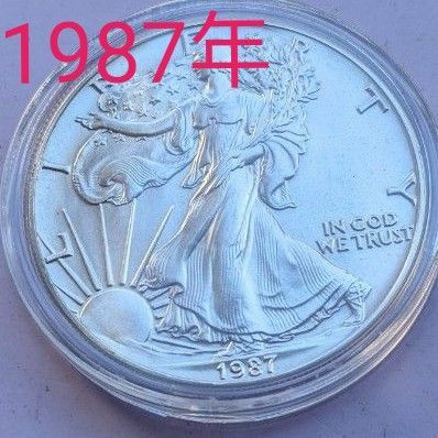 1987年 アメリカ イーグル 銀貨1オンスコインケース入