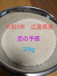 令和5年　広島県産　恋の予感　20㎏　注文後精米