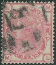 外国切手　イギリス　使用済み　1876-80年　4ｐ　スコットNo.69_画像1