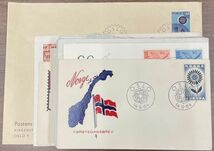 外国切手　初日カバー　FDC　ノルウェー　1960－9年　実逓FDC　53通_画像2