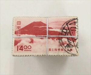 日本切手　使用済み　旧国立　富士箱根　14円　100枚束×5