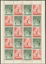 日本切手　シート　国民体育大会記念　国体　第19回　1964年　ハンドボール　平均台　②_画像1