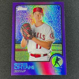 2022 Topps Heritage 大谷翔平 No.150 パープルリフラクターパラレルカード Purple Refractor ヘリテイジ