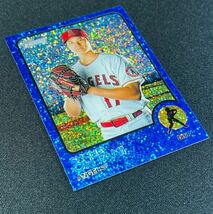 2022 Topps Heritage 大谷翔平 No.150 ブルースパークルリフラクターパラレルカード Blue Sparkle Refractor ヘリテイジ_画像2