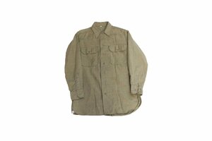 50s 60s VINTAGE ヴィンテージ USED 古着 US ARMY アメリカ陸軍 L/S Wool Shirts Officer Shirts ウールシャツ オフィサーシャツ 15 軍物