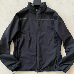 極美品/Lサイズ☆ HERNO ヘルノ 『Laminar/ラミナー』 WIND STOPPER ジップ パーカー ナイロン ジャケット ブルゾン 収納フード Wジップ 黒