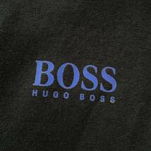 極美品/XL相当★ ヒューゴボス HUGO BOSS × NBA パーカー 半袖 プルオーバー スウェット LA CLIPPERS ロサンゼルス クリッパーズ ブラック_画像5