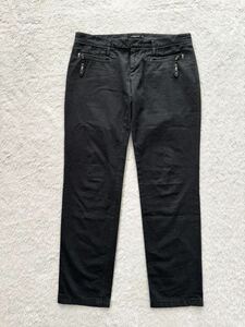 CoSTUME NATIONAL HOMME size48 Italy made black cotton pants black men's Costume National Homme 