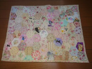  free shipping! hand made patchwork quilt floral print .. parakeet hedgehog other 52×40