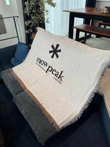 【新品未使用】Snow Peak スノーピークブランケット(おまけ付き！ステッカー1枚)