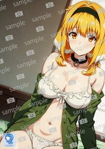 aa_05_0089 ロクサーヌ 異世界迷宮でハーレムを 同人 アニメ anime 美少女 高品質 光沢紙 A4 ポスター ファンアート