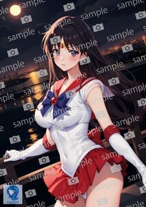 aa_05_0062 セーラーマーズ 美少女戦士セーラームーン 同人 アニメ anime 美少女 高品質 光沢紙 A4 ポスター ファンアート