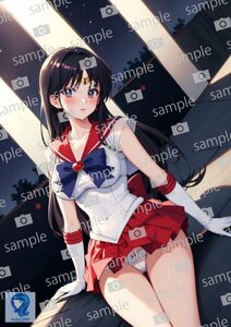 aa_05_0059 セーラーマーズ 美少女戦士セーラームーン 同人 アニメ anime 美少女 高品質 光沢紙 A4 ポスター ファンアート