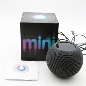 極美品 Apple HomePod mini MY5G2J/A スペースグレイ スマートスピーカー