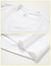 メンズ半袖Tシャツ、カットソー tシャツ 半袖 上着 トップス 丸首 肌着 吸汗 速乾 遮熱 抗菌防臭 T-shirt 涼しい 通気性　ベージュ2XL_画像4