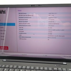 Lenovo ThinkPad X1 Carbon Gen9 20XX-S3LA0G 第11世代CPU i7-1185G7/メモリ32GB/SSDなし/14インチ/無線LAN/Webカメラの画像7