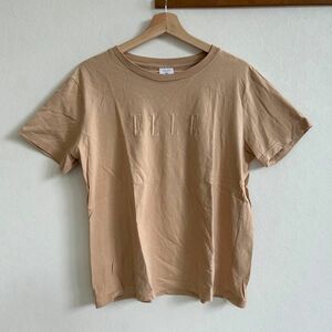 GU ジーユー　ELLE コラボ　Tシャツ　ベージュ　XL 半袖