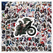 女性ライダー　バイカー　バイクガール　バイク女子　バイク　二輪車　オートバイ　ガレージ　デコレーション　シール　ステッカー100枚XQA_画像8