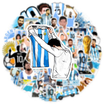 アルゼンチン10番　メッシ　マラドーナ　サッカー　ワールドカップ　シール　ステッカー50枚HQA_画像4