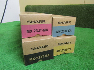 AB55★SHARP MX-23JT-CB MX-23JT-YB MX-23JT-BA MX-23JT-MB トナーカートリッジ 4色セット 未使用★2405
