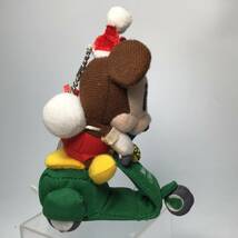 N-2940☆ クリスマス　バイクに乗ったミッキー　震えるおもちゃ　※外箱傷みあり　DISNEY　ぬいぐるみ_画像5