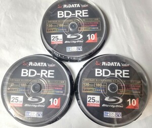 送料無料●RiDATA BD-REブルーレイディスク計30枚セット(10枚入りx3個)●