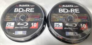 free shipping *RiDATA BD-RE Blue-ray disk total 20 pieces set (1 pack 10 sheets x2 piece )*
