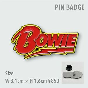 David Bowie デヴィッドボウイ LOGO ピンバッジ