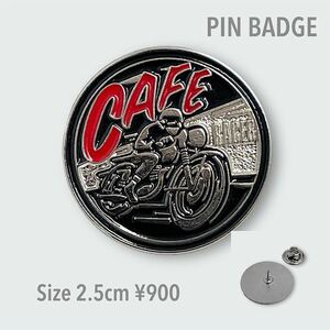 カフェレーサー Cafe Racer ピンバッジ ロッカーズ バイク 英国 イギリス