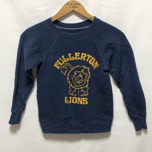 # детский 70s? Vintage ~ FULLERTON LIONS ~la Grand Prix nto тренировочный футболка темно-синий American Casual лев Kids #