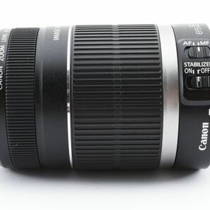 完動美品 Canon Zoom Lens EF-S 55-250mm F4-5.6 IS + ET-60 フード付 手ブレ補正 望遠 ズームレンズ / キヤノン EF Mount APS-C #3152の画像6